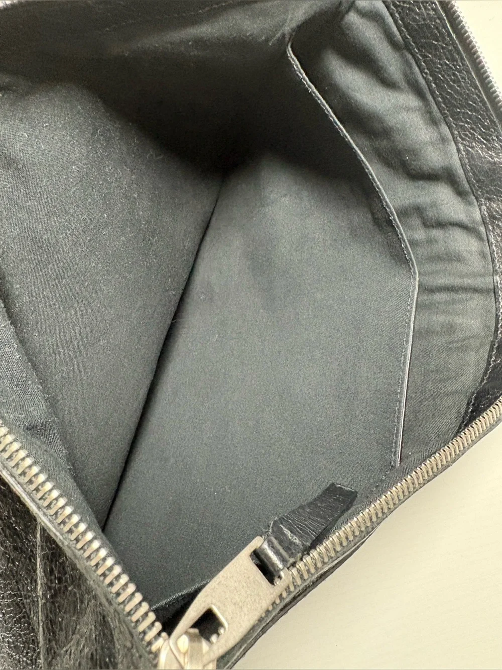 BALENCIAGA Black Classic Clip L Leather Clutch Bag, Lambskin~COA & Dust bag